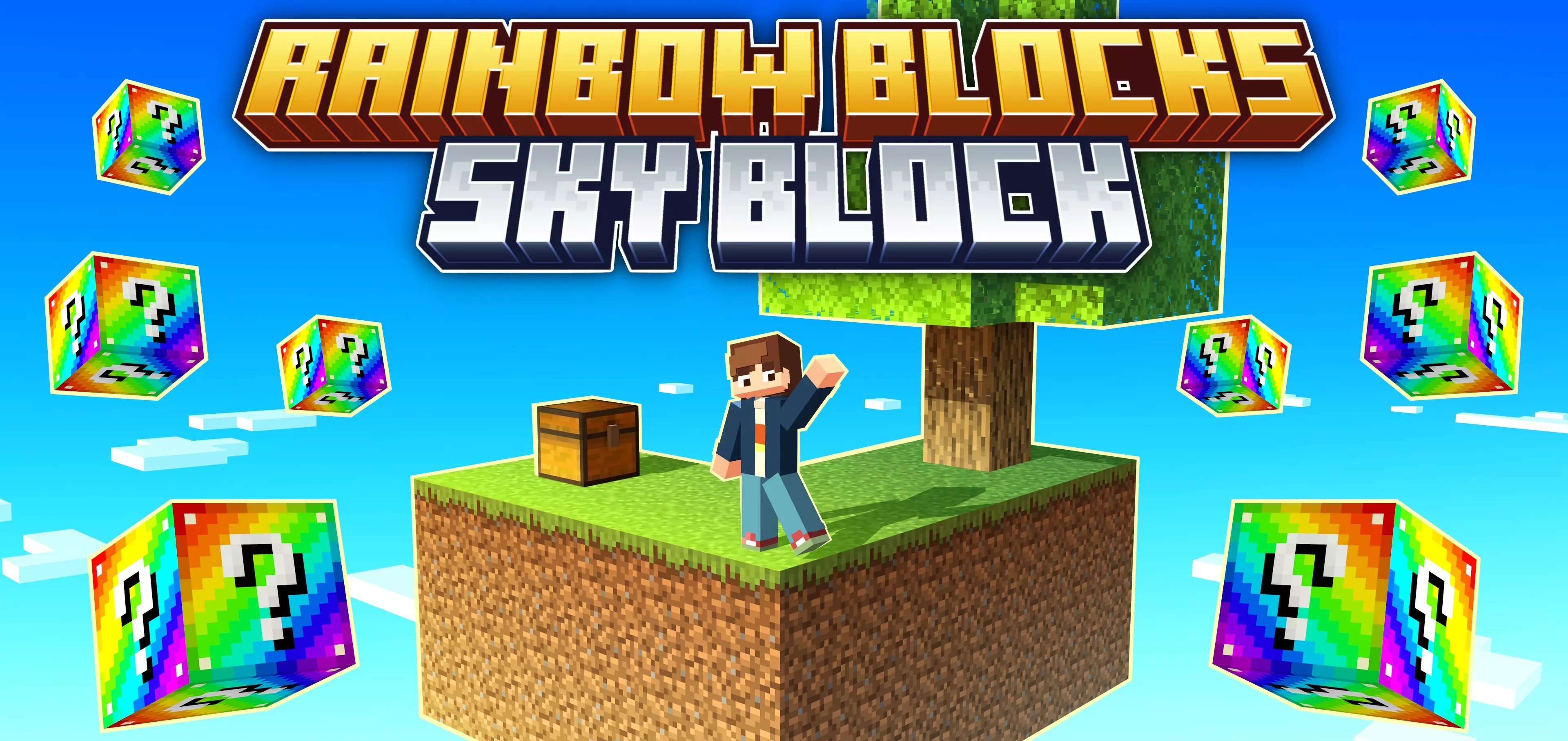 Rainbow Blocks Sky Block Map pic 8