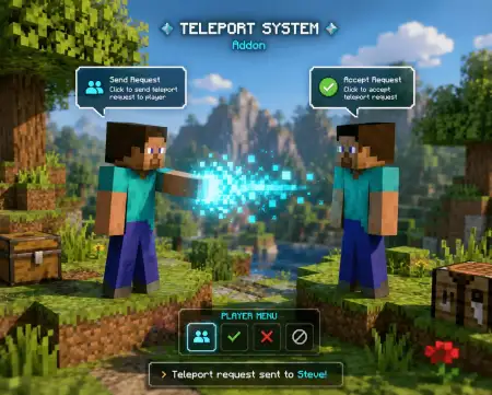 Player to player teleport Request Addon pic 1