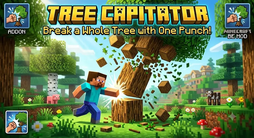 Tree Capitator "Break a Whole Tree with One Punch" Addon pic 2