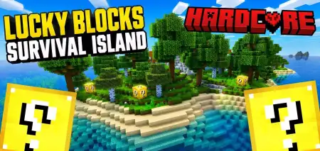 Lucky Blocks Survival Island - Hardcore Version Map pic 1