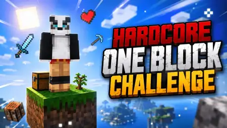 HARDCORE ONE BLOCK CHALLENGE Map pic 1