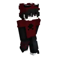 Red Black Anime Skin pic 2