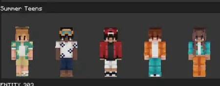 Summer Teens Skin Pack pic 2