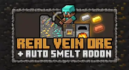 Real Vein Ore + Auto Smelt Addon pic 1