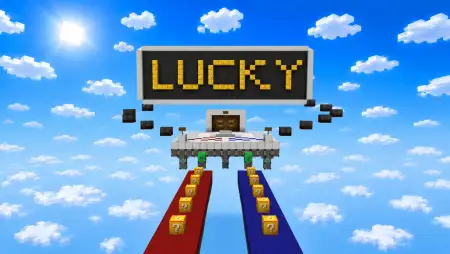 Lucky Block Race Challenge Map | (2 Players) pic 1
