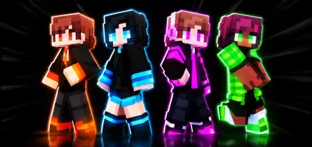 Neon Glow Skin Pack pic 1