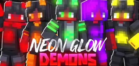Neon Glow Demons Skin Pack pic 1