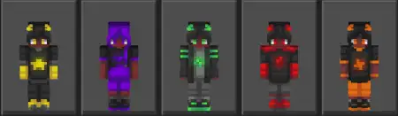 Neon Glow Demons Skin Pack pic 2