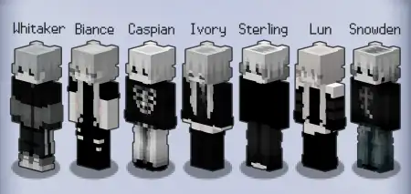 White Hair Syle Skin Pack pic 2