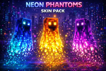 Neon Phantoms Skin Pack pic 1