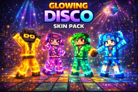 Glowing Disco Skin Pack pic 1