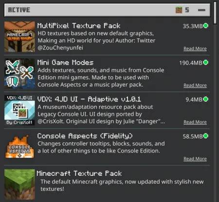 Console Aspects – Texture Pack / Addon pic 7