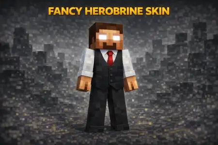 Fancy Herobrine Skin pic 1