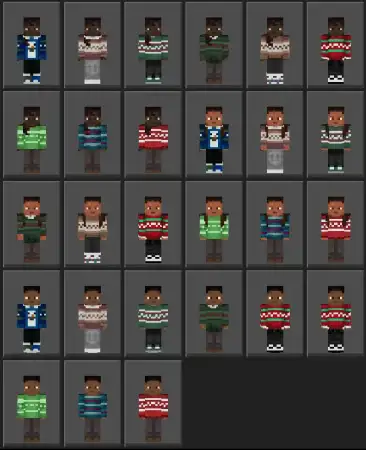 Christmas Sweaters (Default Skins) Skin Pack pic 3