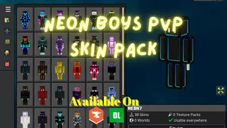 Neon Boys PVP Skin Pack