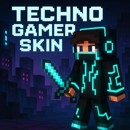 Techno Gamer for Minecraft Skin pic 1