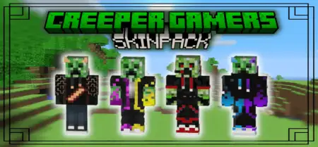 Creeper Gamers Skin Pack pic 1