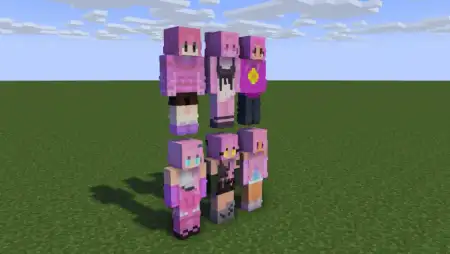 Pinky Girls Skin Pack pic 2