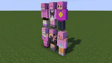 Pinky Girls Skin Pack pic 3