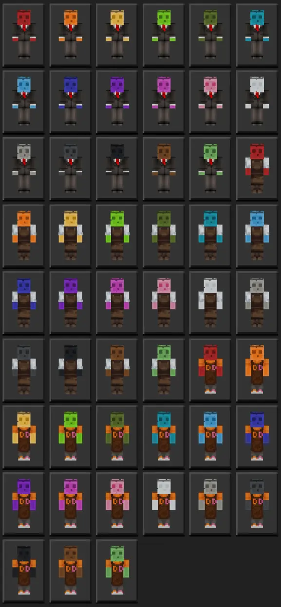 Rainbow Slimes Proffesionals Skin Pack pic 2
