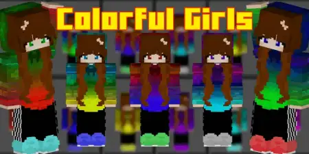 Colorful Girls Skin Pack pic 1