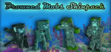 Drowned Mobs Skin Pack pic 1