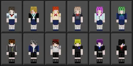 High School Seifuku Skin Pack pic 2