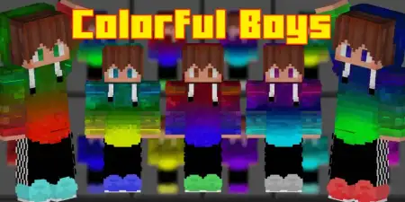 Colorful Boys Skin Pack pic 1