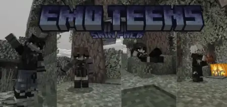 Emo Teens Skin Pack pic 1