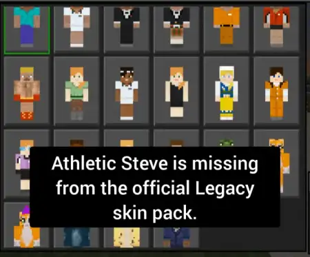 Athlete Steve Revival Skin Pack pic 2