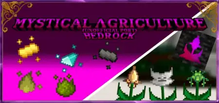 Mystical Agriculture Bedrock Mod / Addon pic 1