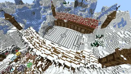 Medieval Town between Snowy Mountains Map pic 3
