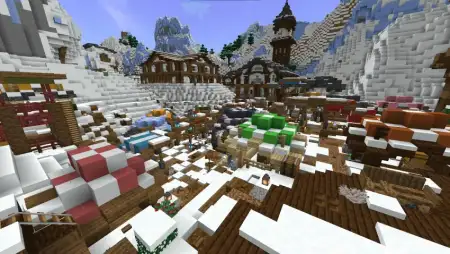 Medieval Town between Snowy Mountains Map pic 5