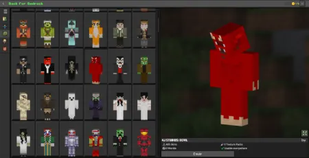 Back For Bedrock - All Legacy Edition/Xbox 360 Skinpacks for Bedrock Edition pic 2