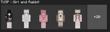 TUSP : Girl and Rabbit Skin Pack pic 2