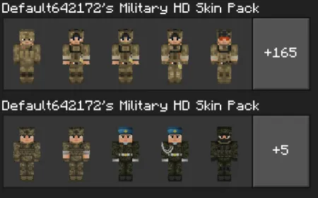 Military HD Skins Pack pic 4