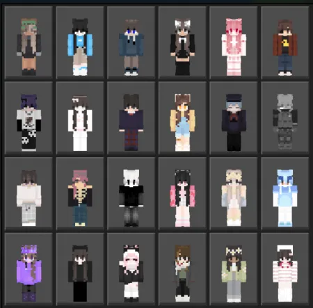 Aesthetic Sweaty Eboy / Egirl Skin Pack pic 2