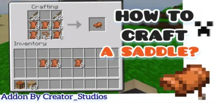 How to Craft A Saddle? Addon pic 1