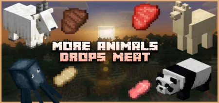More Animals Drops Meat Addon pic 1