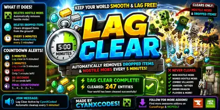 Lag Clear! Addon pic 1