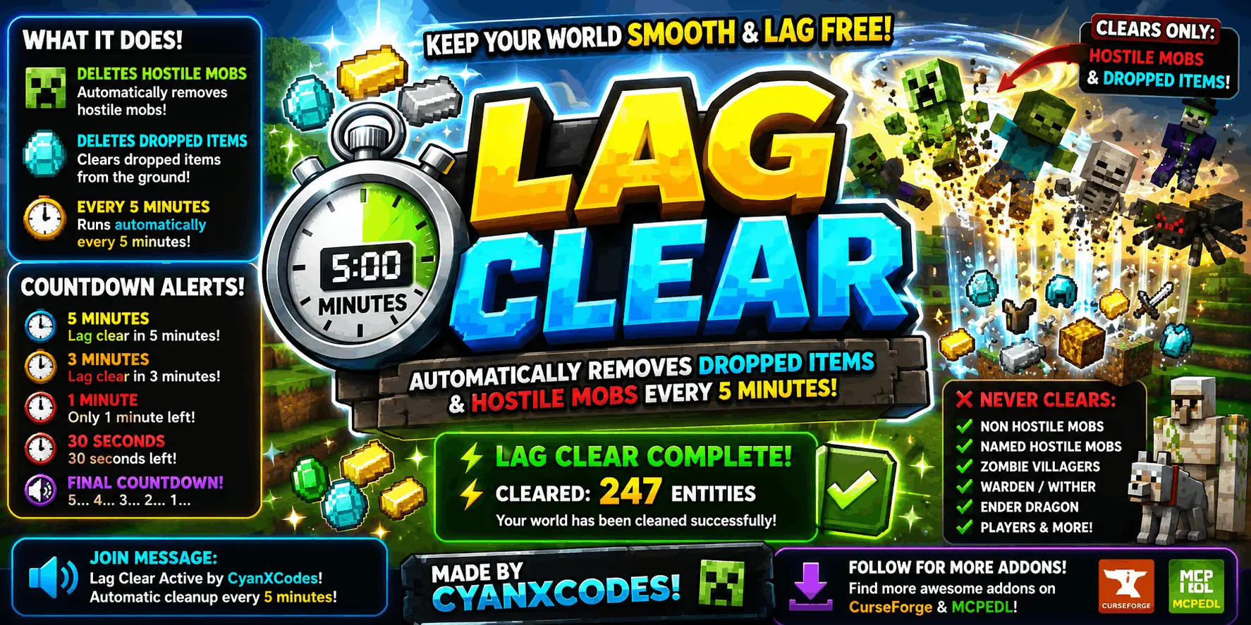 Lag Clear! Addon pic 2